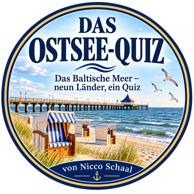 DAS OSTSEE-QUIZ **192 Fragen · 16 Kapitel · 9 Länder** Das Baltische Meer – neun Länder, ein Quiz Entdecke die Ostsee von Deutschland bis Finnland – mit spannenden Fragen, überraschenden Fakten und jeder Menge Ostsee-Wissen.
